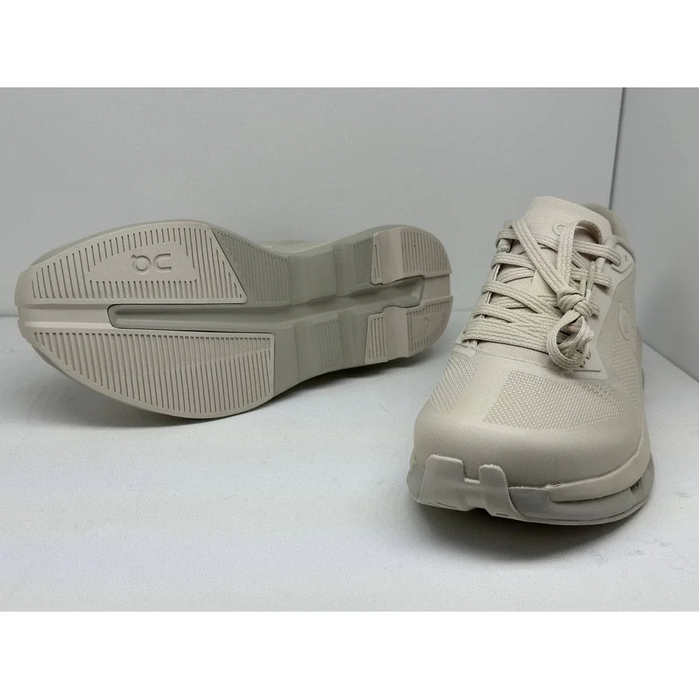 On Cloudzone Women 7.5 Pearl Truffle Running Shoes 3WF10074315 Sneakers